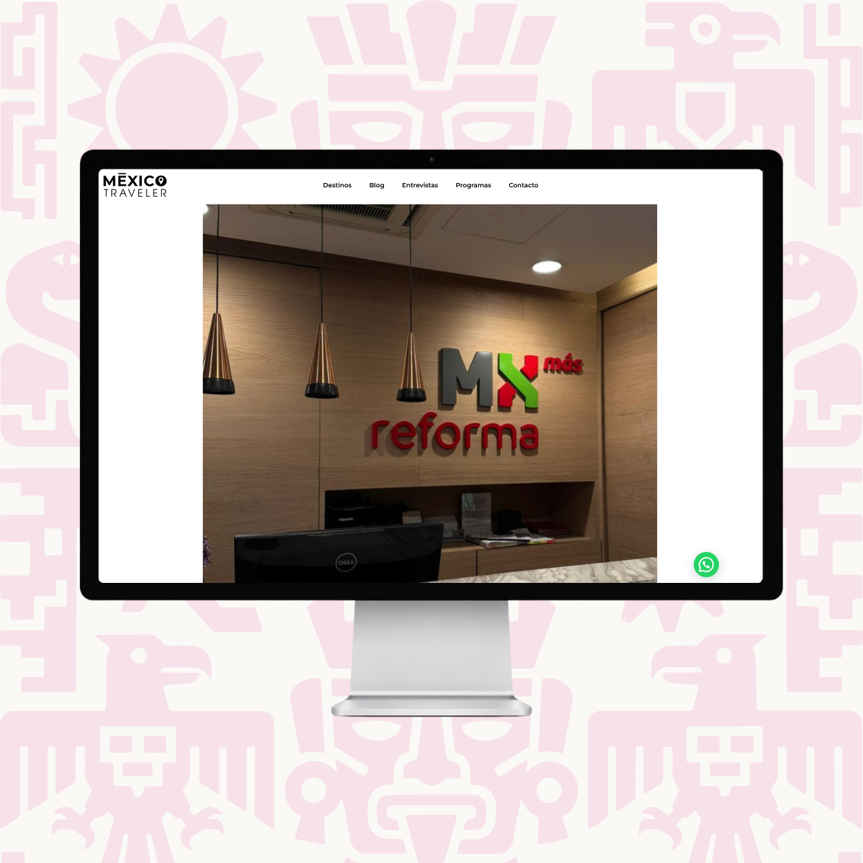 Artículo en blog del Website