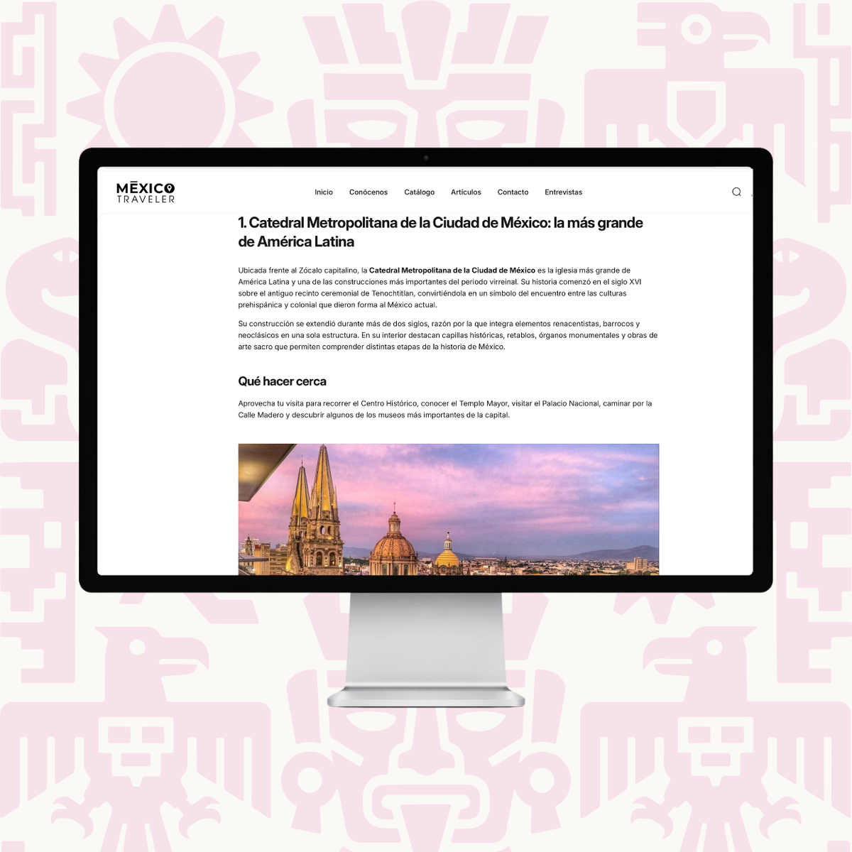 Artículo en blog del Website